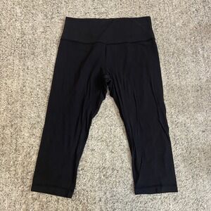 Lululemon Leggings Women's 10 Black Align H60416 Nulu Active Athletic Gym Crop